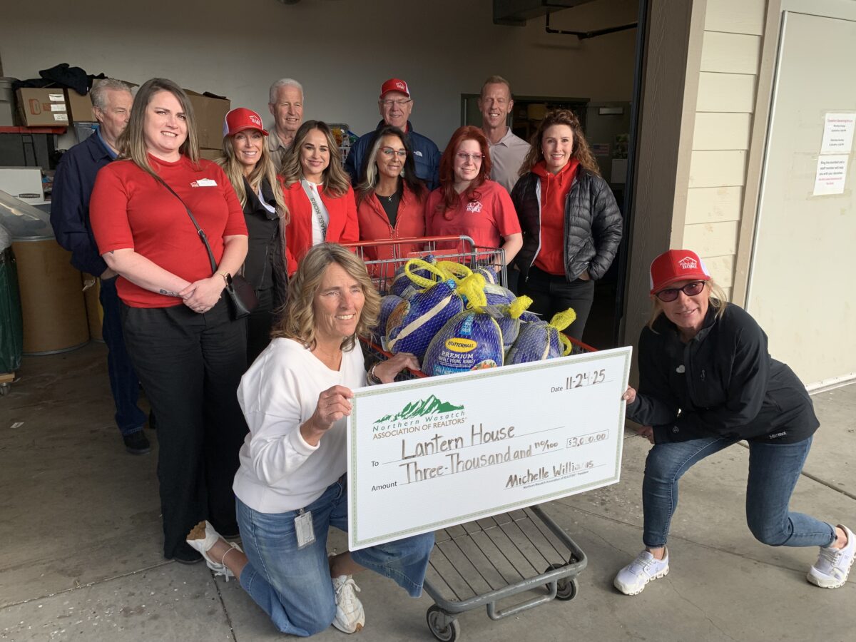 Lantern House far surpasses turkey goal with Northern Wasatch Association of Realtors donation